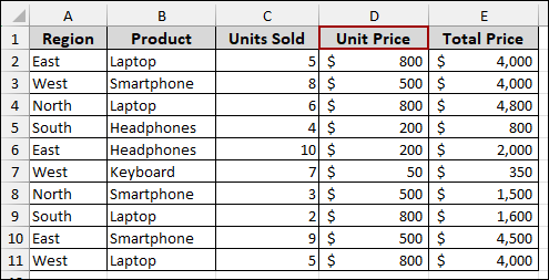 Ensure Headers in Source Data