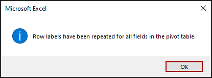 Using VBA Code to Repeat Row Labels in Pivot Table