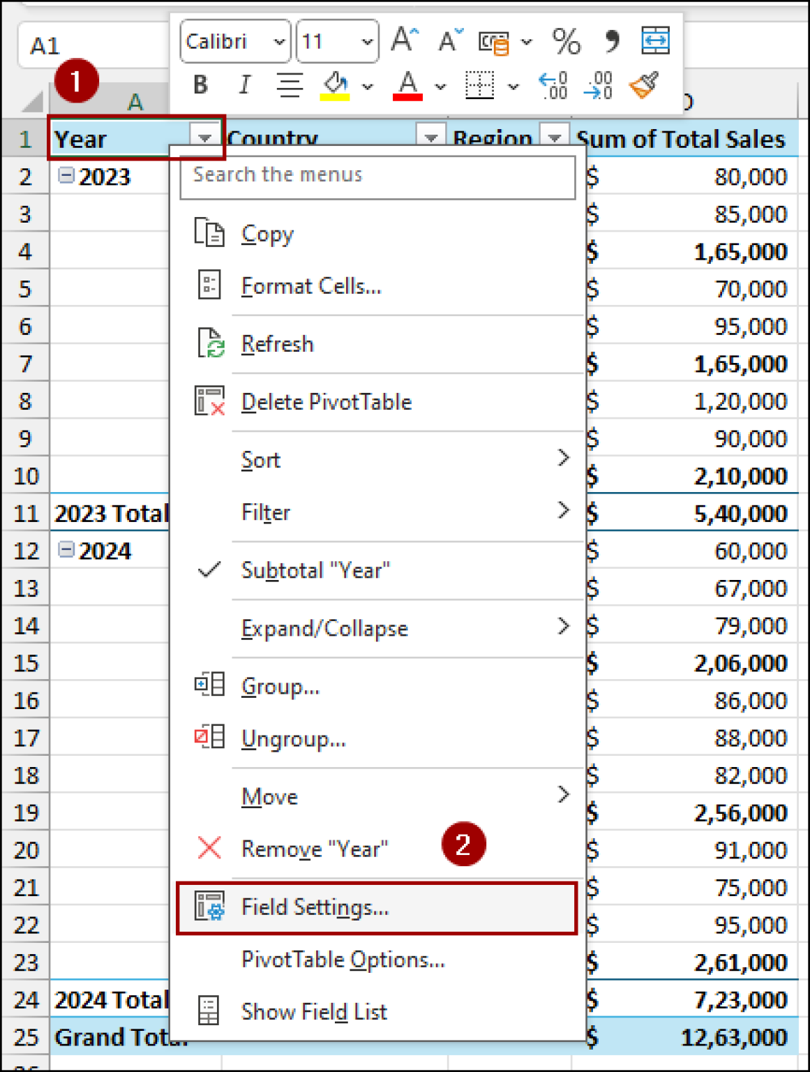 How to Repeat Row Labels in Excel Pivot Table (3 Methods) - Excel Insider