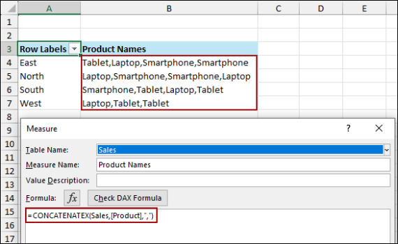 How to Show Text in Values Area of Excel Pivot Table - Excel Insider