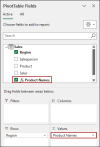 How to Show Text in Values Area of Excel Pivot Table - Excel Insider