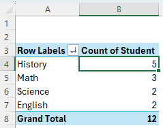 Sorting from Context Menu