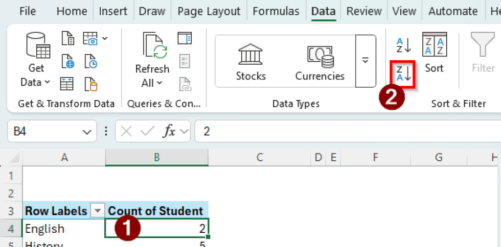 How to Sort a Pivot Table by Count in Excel (3 Suitable Ways) - Excel ...