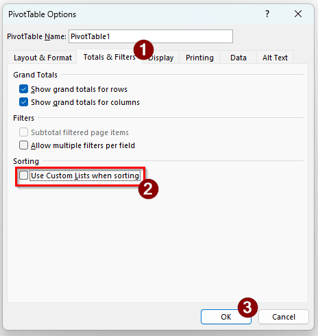 Disabling Custom Lists