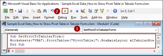 Embedding VBA Code