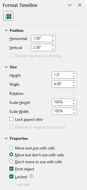 Customizing the Pivot Table Timeline