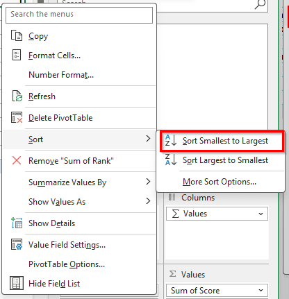 Changing the Source Table and Using RANK Functions