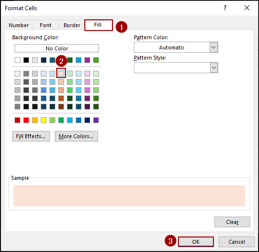 Applying Conditional Formatting