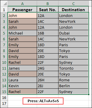 Applying Conditional Formatting