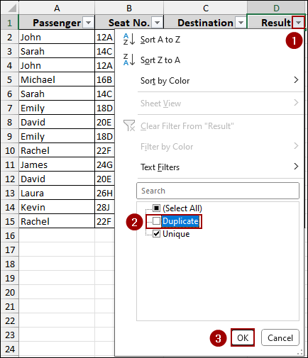 Combination of IF and COUNTIF Functions
