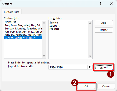 Steps for Sorting a Pivot Table in Excel by a Custom List