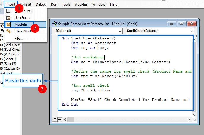 Use the VBA Editor as an Alternative