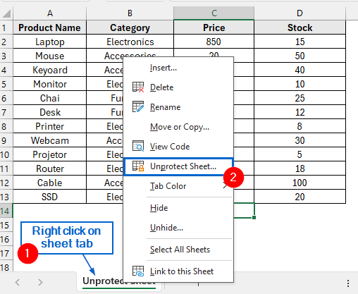 Unprotect Sheet to Run Spell Check