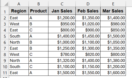 Combine Multiple SUMIFS for a Multi-Column Total