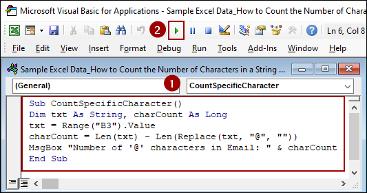 Finding Specific Characters in a String