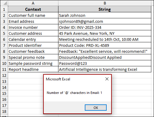Finding Specific Characters in a String