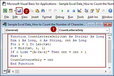 Counting Only Words in a String