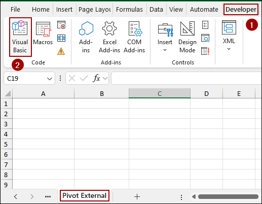 Creating a Pivot Table from Another Workbook