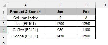 Using the HLOOKUP Function Inside the VLOOKUP Function