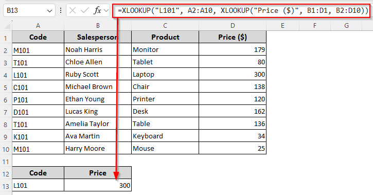 Two-Way Lookup with XLOOKUP vs INDEX MATCH Functions