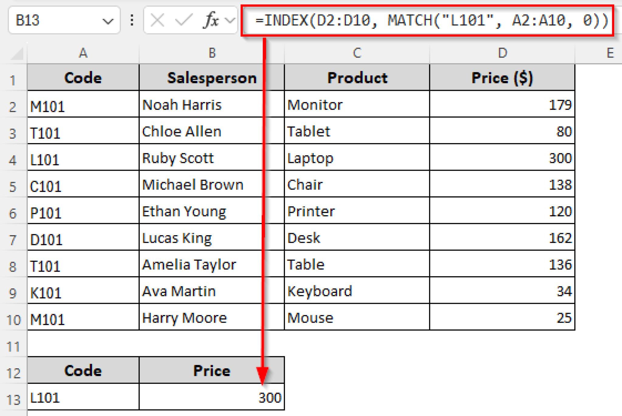 XLOOKUP vs INDEX-MATCH Formula in Excel (with Examples) - Excel Insider