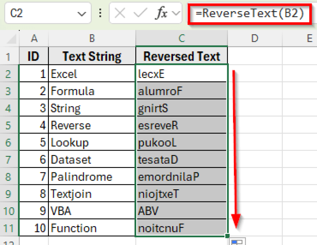 how-to-reverse-a-text-string-in-excel-4-suitable-ways-excel-insider