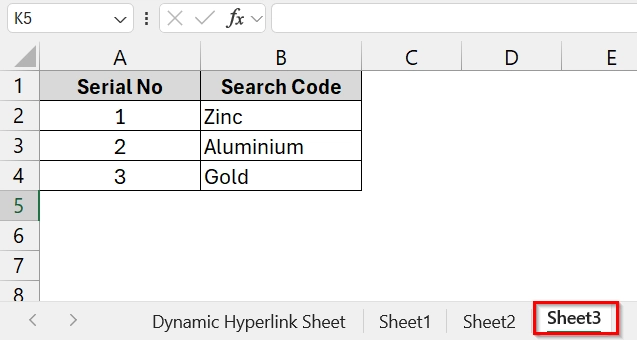 Applying HYPERLINK Function to Create a Dynamic Hyperlink in Excel