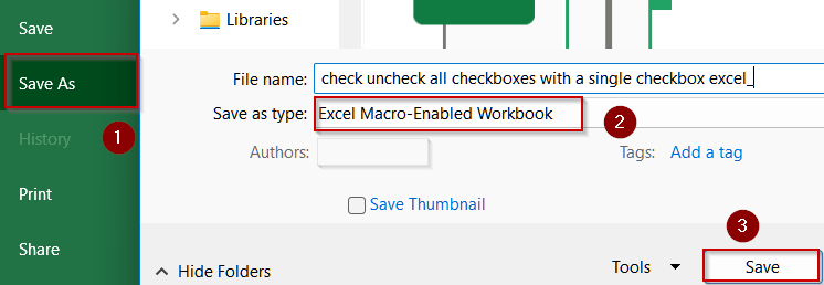 Steps to Check or Uncheck All Checkboxes With a Single Checkbox in Excel