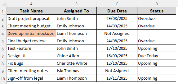 Conditional Formatting Formula for Partial Matches
