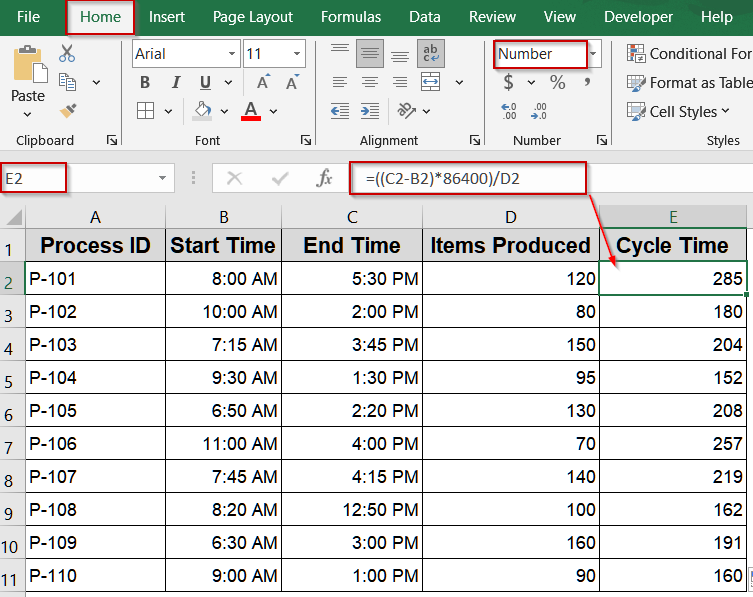 Determine Duration per Unit in Seconds