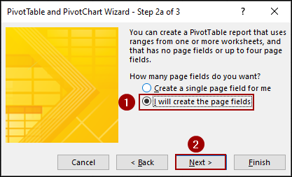 Utilizing PivotChart Wizard Feature to Group Columns