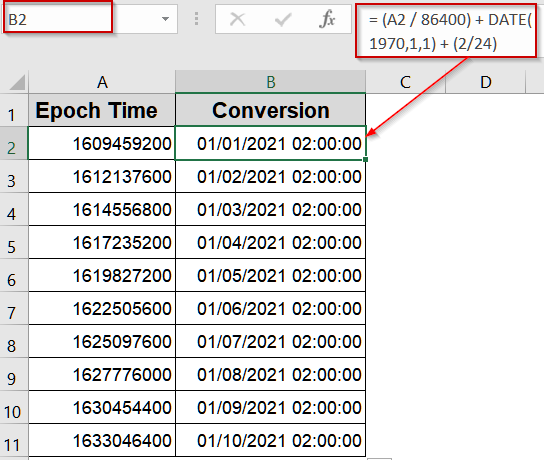 Adjusting Converted Times for Time Zone or Local Offset