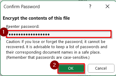 Encrypt the Shared Excel File with a Password