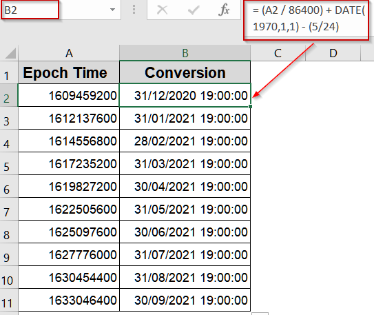 Adjusting Converted Times for Time Zone or Local Offset