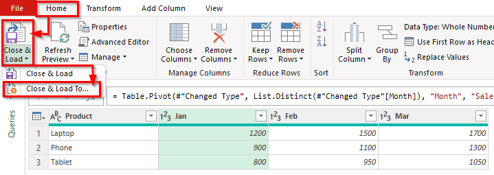 Using Power Query to Transpose Multiple Rows in Groups to Columns