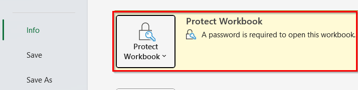 Encrypt the Shared Excel File with a Password