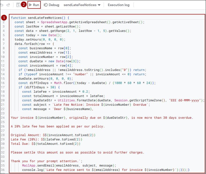 Sending Emails Based on Condition