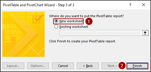 Utilizing PivotChart Wizard Feature to Group Columns