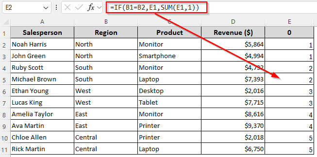Apply Formatting Based on Groups with a Helper Column