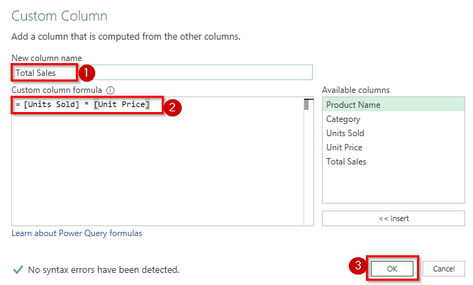 Add a Column Using Power Query (Advanced)
