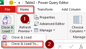 Transform Excel Data to Table Using Power Query