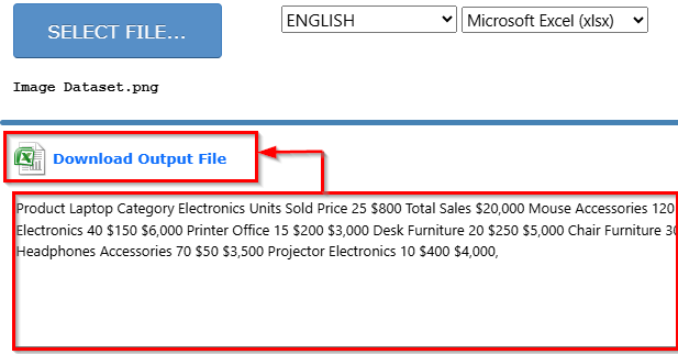 Convert Image to Table Using Online OCR Tools