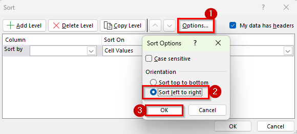 Sort Rows by Columns Left to Right Using a Custom Sorting Method