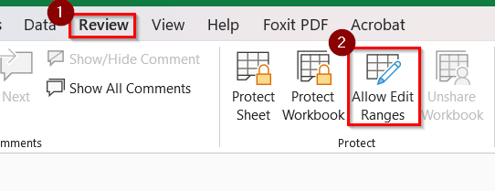 Set Permissions for Certain Users to Edit Certain Ranges of a Shared File