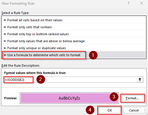 Apply Formatting Based on Groups with a Helper Column
