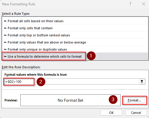 Using Conditional Formatting to Change Table Colors Based on Values