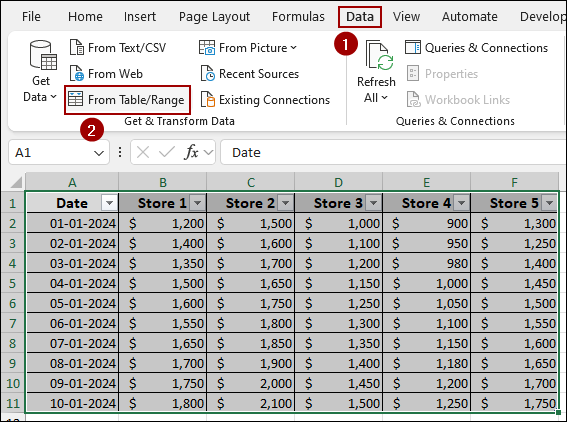 Using Power Query Tool for Grouping Columns