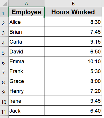 Multiply Time by 24 to Get Decimal Hours
