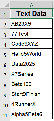Extract the First Number Using the MID Function