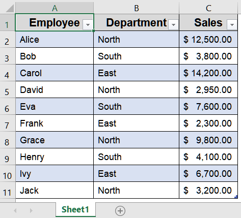 Link the Original Table Using Simple Formulas
